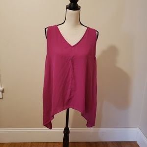 Pink Flowy Tank